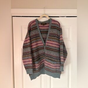 Vintage 100% Wood Eddie Bauer cardigan